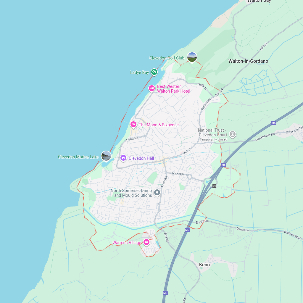 Map of Clevedon